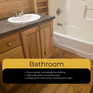 Bathroom deep cleaning service in Waco Texas shower and tub detail work